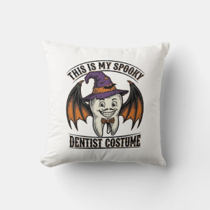 Gruseliger Zahnarzt-Kostüm Halloween Dental-Shirt Kissen
