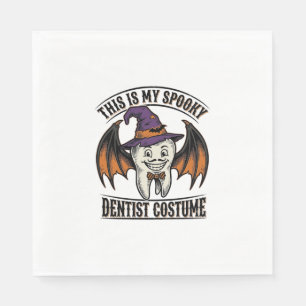 Gruseliger Zahnarzt-Kostüm Halloween Zahnarzt-Shir Serviette