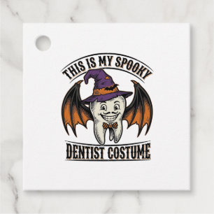 Gruseliger Zahnarzt-Kostüm Halloween Zahnheilkunde Geschenkanhänger
