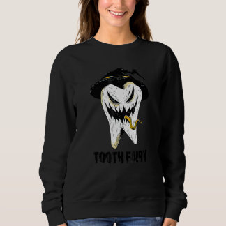 Gruseliger Zahnkostüm schmerzhafter Schrecken in d Sweatshirt