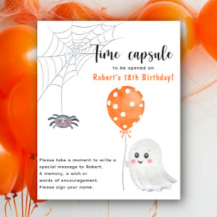 Gruseliger Zeitkapsel zum 1. Geburtstag an Hallowe Poster