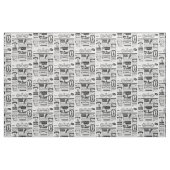 Gruseliger Zeitungsstoff Stoff (Fat Quarter (45,7 x 55,9 cm))