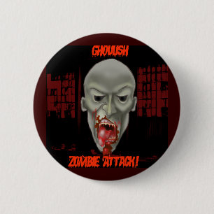 Gruseliger Zombie-Angriff Button