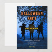 Gruseliger Zombie-Friedhof Halloween-Party (Vorne/Hinten)