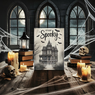 Gruseliges altes Haus - Lass uns gruselig Hallowee Einladung