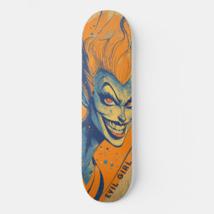 Gruseliges böses Mädchen Skateboard