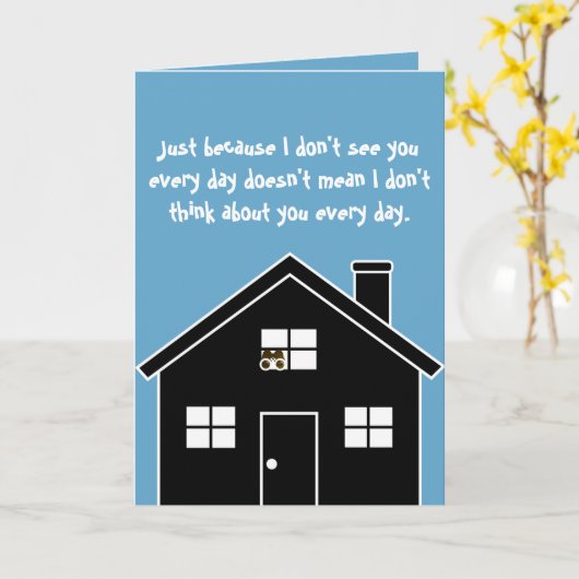 GRUSELIGES Denken an Sie Karte (Gelbe Blume)