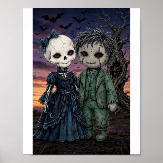 Gruseliges Duo Dämmerung Poster