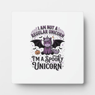 Gruseliges Einhorn Halloween Vintage Gravur Shirt_ Fotoplatte