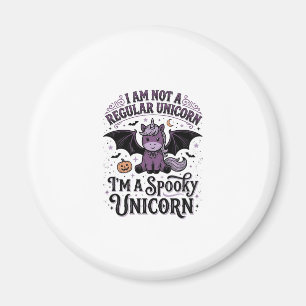 Gruseliges Einhorn Halloween Vintage Gravur Shirt_ Magnet