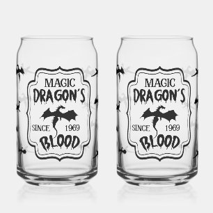 Gruseliges Fantasy-Gotik-Trinkglas Dosenglas