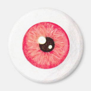 Gruseliges Feuer-roter Augapfel-Magnet Magnet