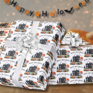 Gruseliges Frohes Halloween-Geschenkpapier Geschenkpapier