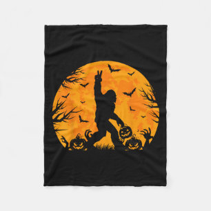 Gruseliges Halloween Bigfoot-Kürbis Lustiges Hallo Fleecedecke
