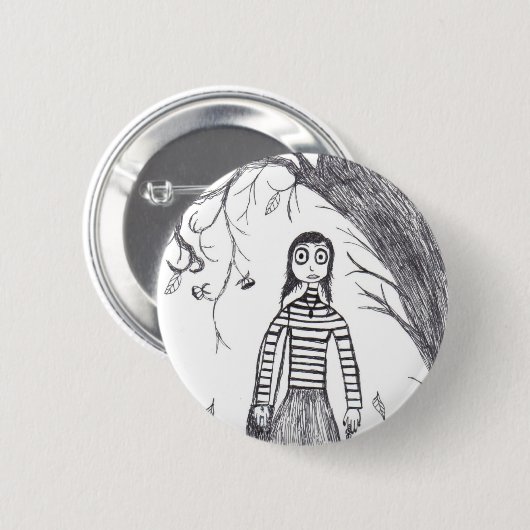 Gruseliges Halloween Button (Vorne & Hinten)