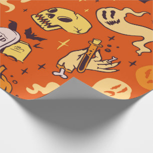 Gruseliges Halloween-Geschenkpapier Geschenkpapier