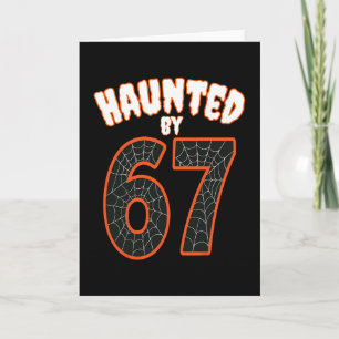 Gruseliges Halloween Heimgesucht 67 Nummer 67 Sech Karte