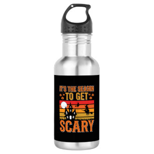 Gruseliges Halloween-Hexen-Spookhaus-Design_1 Edelstahlflasche