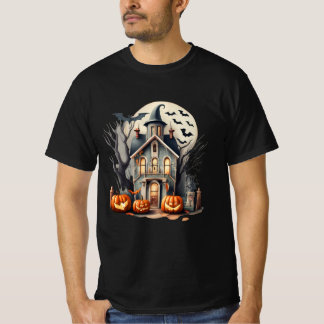 Gruseliges Halloween im Vintage-Stil T-Shirt