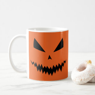 Gruseliges Halloween Jack OLantern schwarzes Gesic Kaffeetasse