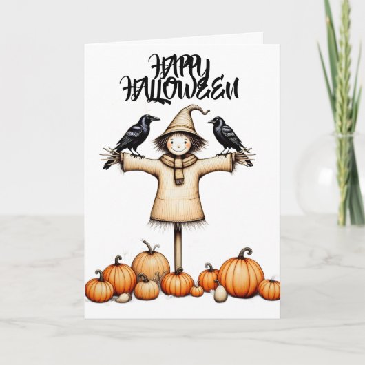 Gruseliges Halloween Karte (Vorderseite)