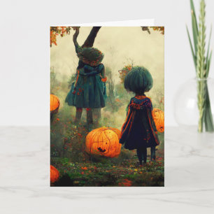 Gruseliges Halloween Karte