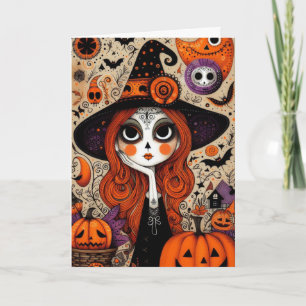 Gruseliges Halloween Karte
