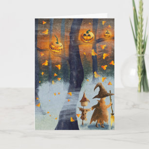 Gruseliges Halloween Karte
