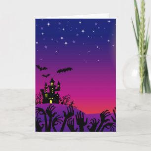 Gruseliges Halloween Karte