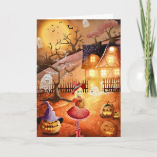 Gruseliges Halloween Karte
