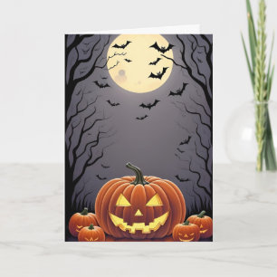Gruseliges Halloween Karte