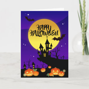 Gruseliges Halloween Karte