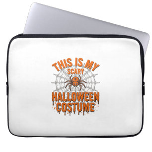 Gruseliges Halloween-Kostenetz Spinnennetz Vintage Laptopschutzhülle