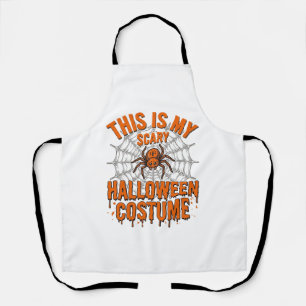 Gruseliges Halloween-Kostenetz Spinnennetz Vintage Schürze