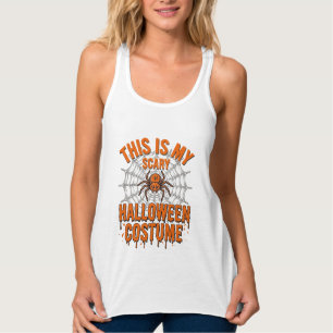 Gruseliges Halloween-Kostenetz Spinnennetz Vintage Tank Top