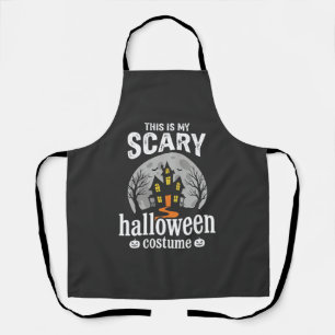 Gruseliges Halloween-Kostenüm-Design für ein Spukh Schürze