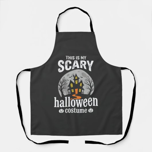 Gruseliges Halloween-Kostenüm-Design für ein Spukh Schürze (Vorderseite)