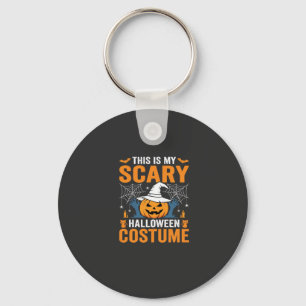 Gruseliges Halloween-Kostenüm Kürbis-Hexen-Design Schlüsselanhänger