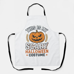 Gruseliges Halloween-Kostenüm Kürbis Vintage Vekto Schürze