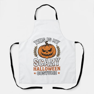 Gruseliges Halloween-Kostenüm Kürbis Vintage Vekto Schürze