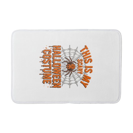Gruseliges Halloween-Kostenum Spinnennetz Vintage- Badematte (Vorderseite)