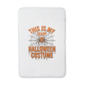 Gruseliges Halloween-Kostenum Spinnennetz Vintage- Badematte (Vorderseite Vertikal)
