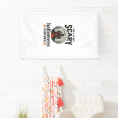 Gruseliges Halloween-Kostenüm Spukhaus Vektor-Desi Banner (Insitu)