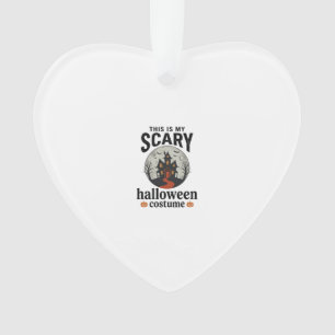 Gruseliges Halloween-Kostenüm Spukhaus Vektor-Desi Ornament