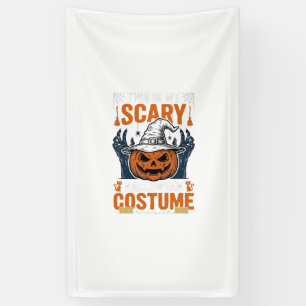 Gruseliges Halloween-Kostüm Kürbis Hexenhut Shirt_ Banner