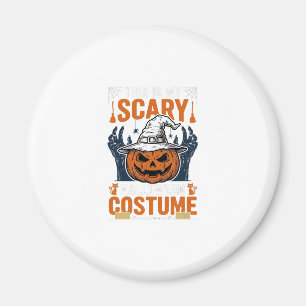 Gruseliges Halloween-Kostüm Kürbis Hexenhut Shirt_ Magnet