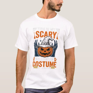 Gruseliges Halloween-Kostüm Kürbis Hexenhut Shirt_ T-Shirt