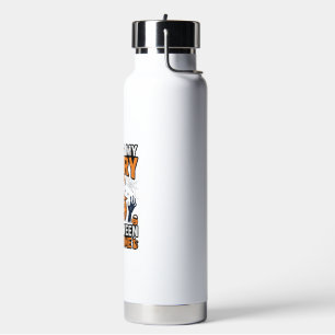 Gruseliges Halloween-Kostüm Kürbis Hexenhut Shirt_ Trinkflasche