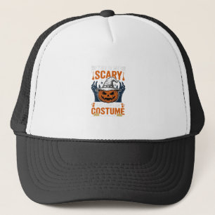 Gruseliges Halloween-Kostüm Kürbis Hexenhut Shirt_ Truckerkappe