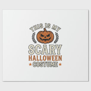 Gruseliges Halloween-Kostüm Kürbis Vintage-Shirt D Geschenkpapier